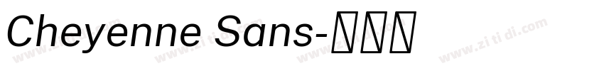 Cheyenne Sans字体转换 Cheyenne Sans字体转换